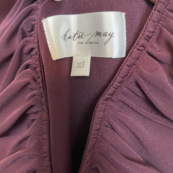 NWT Revolve Katie May Never Cross Jumpsuit Split Leg Women's Burgundy XL $275 - Picture 5 of 11
